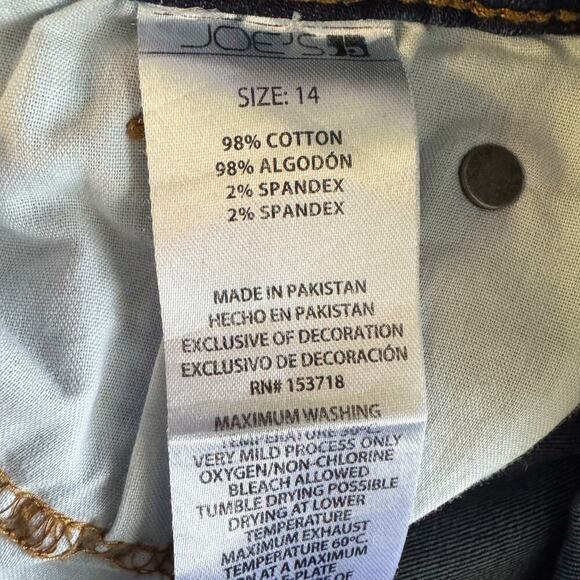 Joe's Jeans Girls 14 Youth Blue Stretch Denim Slim Fit Straight Leg Kids - Picture 11 of 13